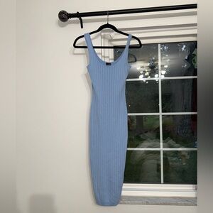 Windsor Light Blue Ribbed Midi Dress size Medium